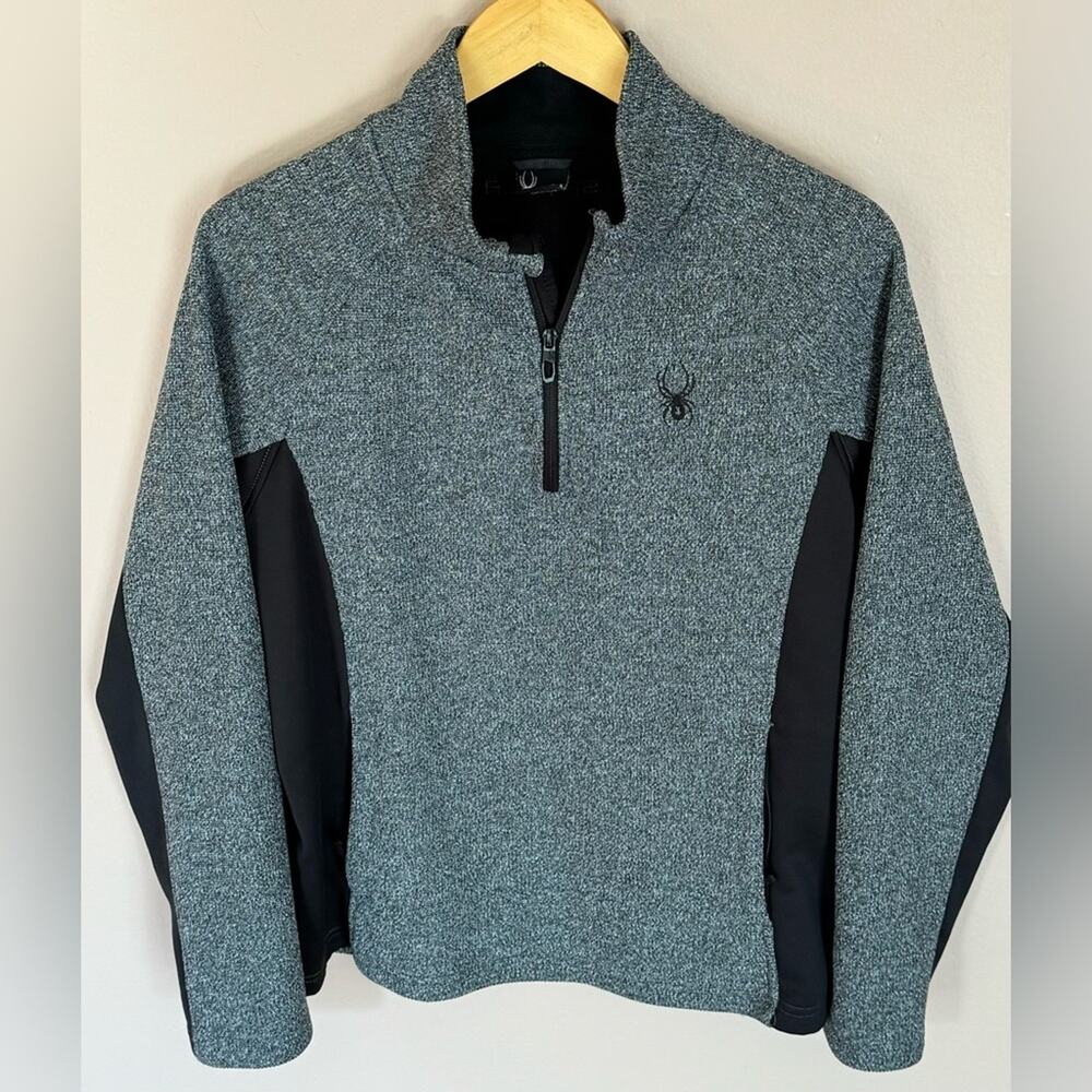Spyder 1/4 zip Pullover Gray Medium